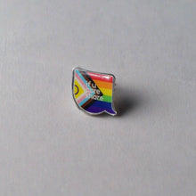 Load image into Gallery viewer, If U Care Share Pride Pin Badge