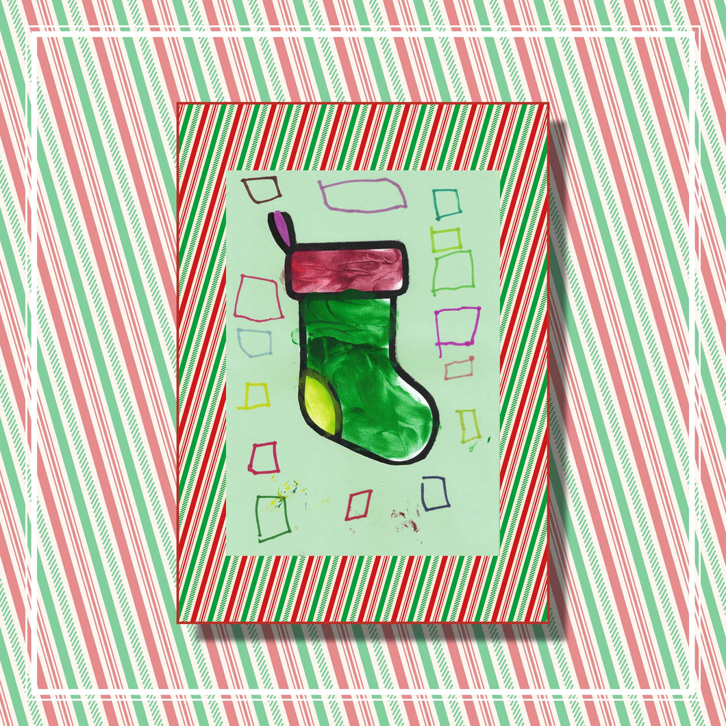 If U Care Share Christmas Cards (Pack of 10) - Stocking